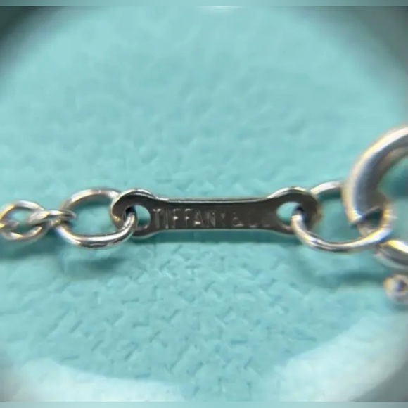 Tiffany & Co. Sterling Silver Elsa Peretti 3 Bean 7" Bracelet in Pouch & Box - Picture 5 of 7